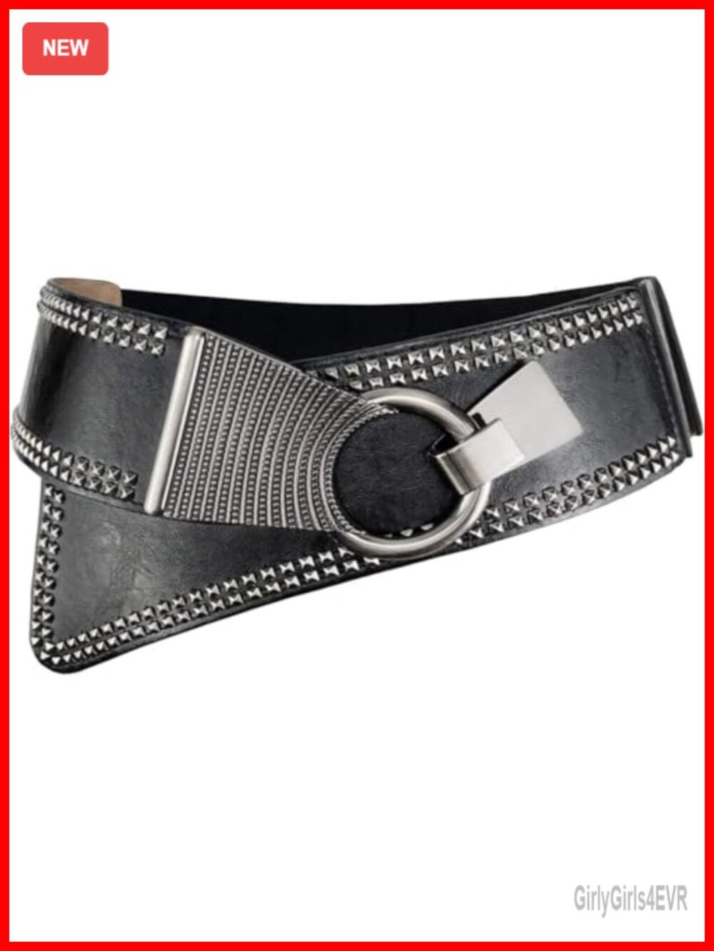 Women's Elastic Stretch Cinch Belt with Interlock Buckle